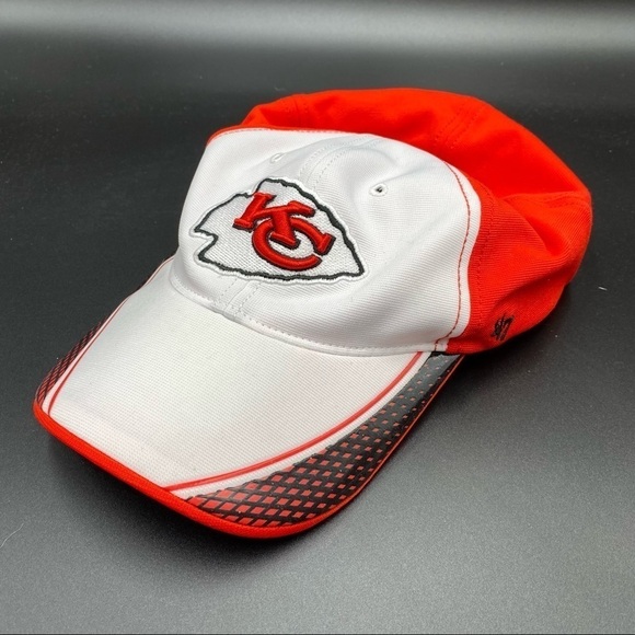 NFL Team Apparel Kansas City Chiefs Ball Cap Size Large-Extra Large Red White - Picture 1 of 9